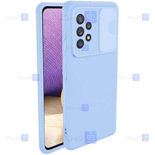 قاب سیلیکونی Samsung Galaxy A52 مدل محافظ لنز دار کشویی