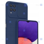 قاب سیلیکونی Samsung Galaxy F22 مدل محافظ لنز دار کشویی