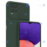 قاب سیلیکونی Samsung Galaxy F22 مدل محافظ لنز دار کشویی
