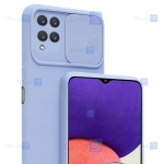 قاب سیلیکونی Samsung Galaxy F22 مدل محافظ لنز دار کشویی