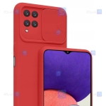 قاب سیلیکونی Samsung Galaxy F22 مدل محافظ لنز دار کشویی