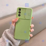 قاب سیلیکونی Samsung Galaxy S21 مدل محافظ لنز دار کشویی
