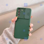 قاب سیلیکونی Samsung Galaxy S21 مدل محافظ لنز دار کشویی