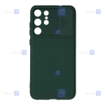 قاب سیلیکونی Samsung Galaxy S21 Ultra مدل محافظ لنز دار کشویی