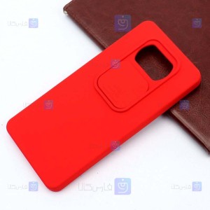 قاب سیلیکونی Xiaomi Poco X3 NFC مدل محافظ لنز دار کشویی