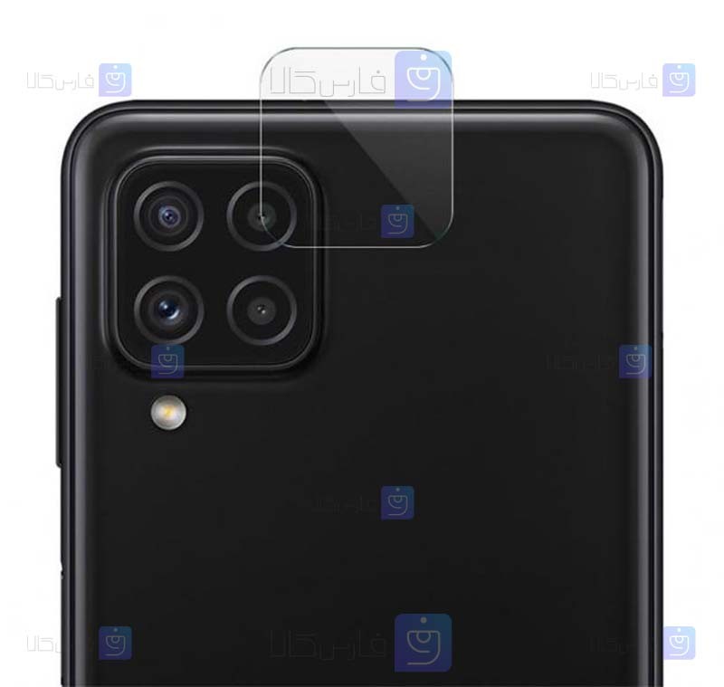 محافظ لنز Samsung Galaxy A22 4G مدل شیشه ای