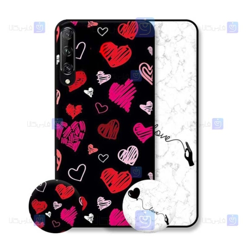 قاب طرح دار دخترانه Huawei Y9s مدل Love