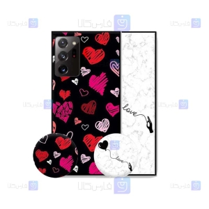 قاب طرح دار دخترانه Samsung Galaxy Note 20 Ultra مدل Love