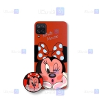 قاب طرح دار دخترانه Samsung Galaxy A12 مدل Minnie Mouse