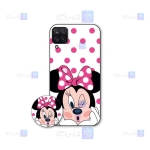 قاب طرح دار دخترانه Samsung Galaxy A12 مدل Minnie Mouse