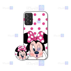 قاب طرح دار دخترانه Samsung Galaxy A52 مدل Minnie Mouse
