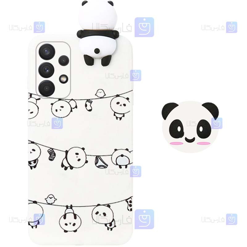 قاب طرح دار دخترانه Samsung Galaxy A52 مدل Panda