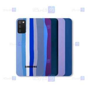 قاب سیلیکونی Samsung Galaxy A03s مدل رنگین کمانی