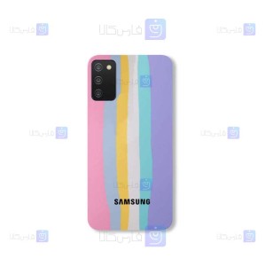 قاب سیلیکونی Samsung Galaxy A03s مدل رنگین کمانی