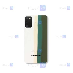 قاب سیلیکونی Samsung Galaxy A03s مدل رنگین کمانی