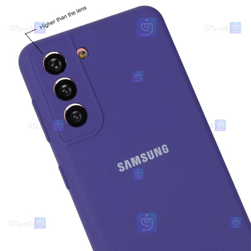 قاب سیلیکونی Samsung Galaxy S21 FE مدل محافظ لنز دار