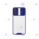 قاب محافظ لنز دار کشویی Samsung Galaxy A52 مدل پشت شفاف