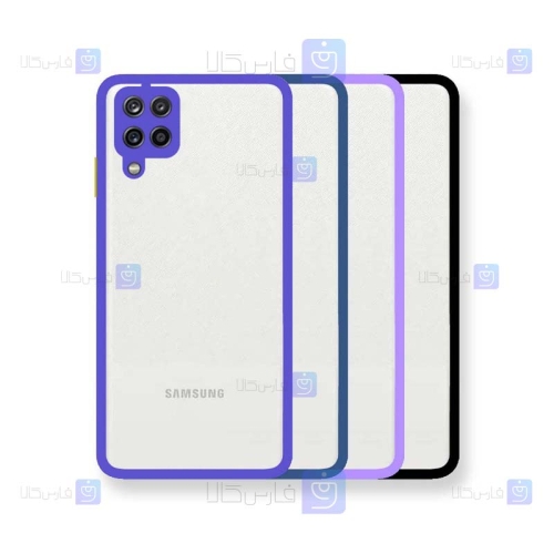قاب پشت شفاف سامسونگ Samsung Galaxy A12 مدل دور رنگی