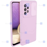 قاب سیلیکونی Samsung Galaxy A32 4G مدل محافظ لنز دار کشویی