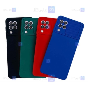 قاب سیلیکونی Samsung Galaxy M32 4G مدل محافظ لنز دار کشویی