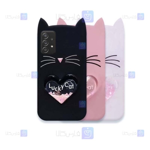 قاب آکواریومی Samsung Galaxy M32 5G مدل Lucky Cat