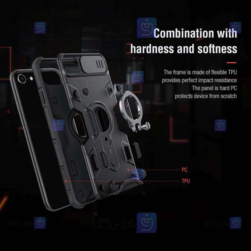 قاب ضدضربه نیلکین Apple iPhone SE 2022 مدل CamShield Armor