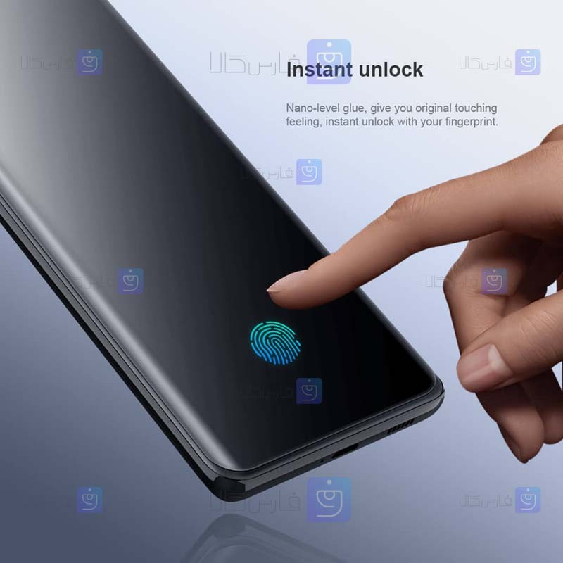 محافظ صفحه دو تایی نیلکین Samsung Galaxy S21 Ultra مدل Impact Resistant Curved Film
