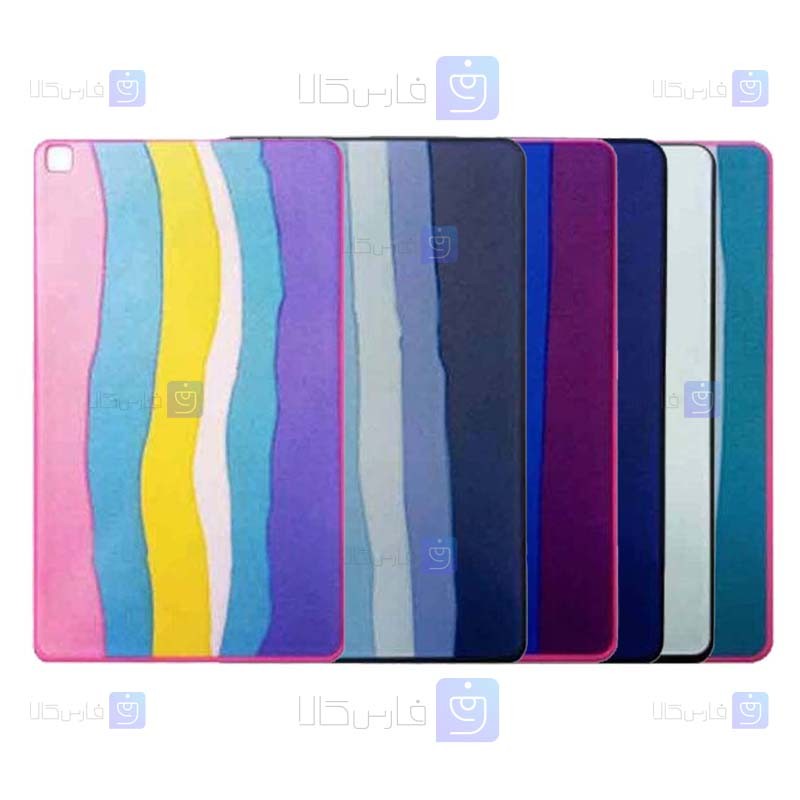 قاب سیلیکونی Samsung Galaxy Tab A7 Lite T225 مدل رنگین کمانی