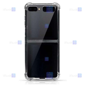 قاب کپسول دار Samsung Galaxy Z Flip مدل شیشه ای - ژله ای
