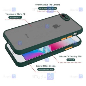 قاب پشت مات Apple iPhone SE 2022 مدل محافظ لنزدار