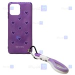 قاب طرح دار دخترانه Apple iPhone 12 مدل Be Lovely Purple