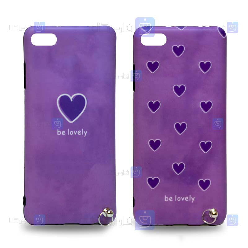قاب طرح دار دخترانه Apple iPhone 6 مدل Be Lovely Purple
