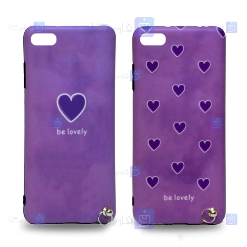 قاب طرح دار دخترانه Apple iPhone 8 مدل Be Lovely Purple