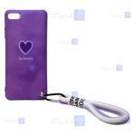 قاب طرح دار دخترانه Apple iPhone SE 2022 مدل Be Lovely Purple