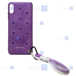 قاب طرح دار دخترانه Apple iPhone X مدل Be Lovely Purple