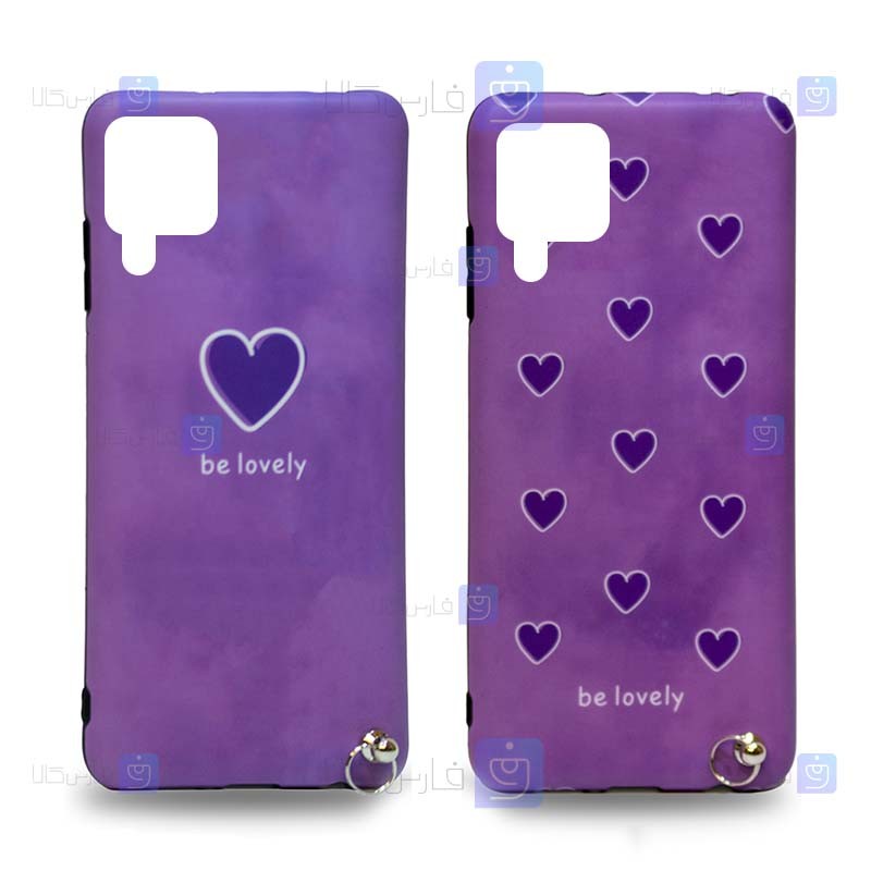 قاب طرح دار دخترانه Samsung Galaxy A12 مدل Be Lovely Purple