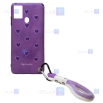 قاب طرح دار دخترانه Samsung Galaxy A21s مدل Be Lovely Purple