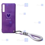 قاب طرح دار دخترانه Samsung Galaxy A30s مدل Be Lovely Purple