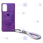 قاب طرح دار دخترانه Samsung Galaxy A52 مدل Be Lovely Purple