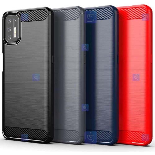 قاب ژله ای Motorola Moto G9 Plus مدل فیبر کربنی