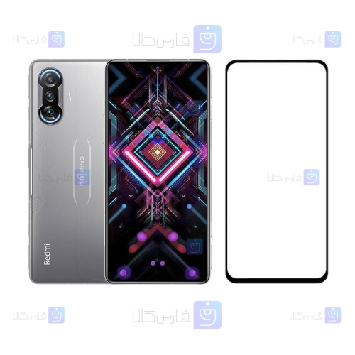 گلس Xiaomi Redmi K40 Gaming مدل تمام صفحه