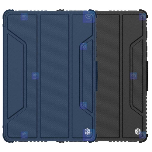 کیف محافظ لنزدار نیلکین Samsung Galaxy Tab S8 Plus مدل Bumper Leather Pro