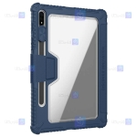 کیف محافظ لنزدار نیلکین Samsung Galaxy Tab S8 Plus مدل Bumper Leather Pro