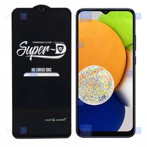 گلس شیشه ای گوشی A03 مدل Super D