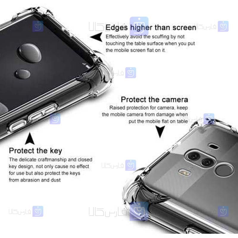 قاب کپسول دار Huawei Mate 10 Pro مدل شیشه ای - ژله ای