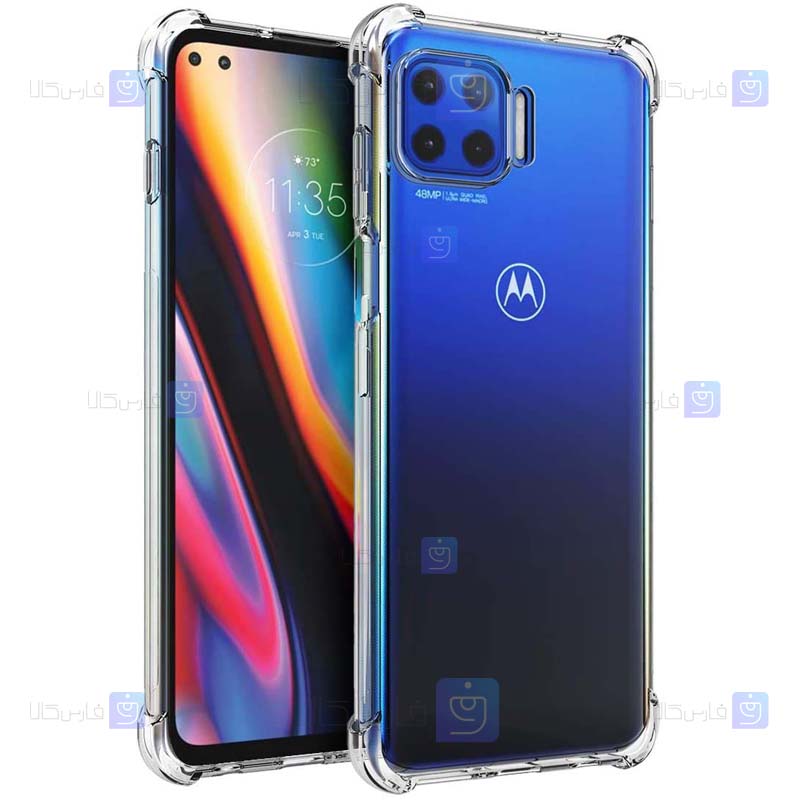 قاب کپسول دار Motorola Moto G 5G Plus مدل شیشه ای - ژله ای