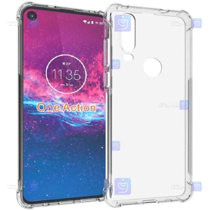 قاب کپسول دار Motorola One Action مدل شیشه ای - ژله ای