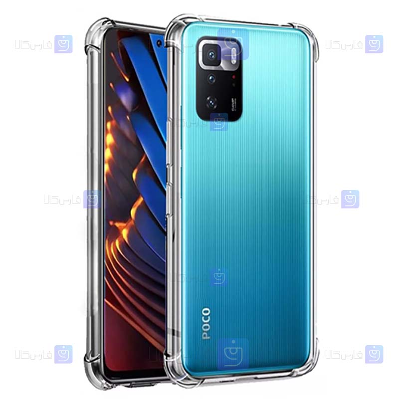 قاب کپسول دار Xiaomi Redmi Note 10 Pro 5G مدل شیشه ای - ژله ای