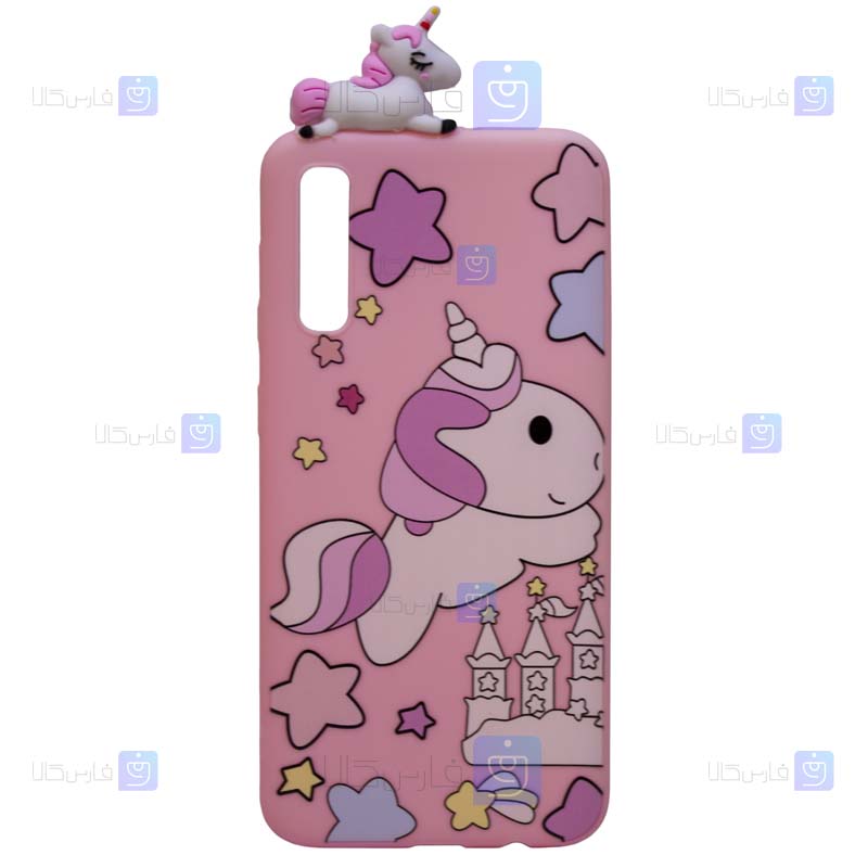 قاب طرح دار دخترانه گوشی Samsung Galaxy A50 مدل Unicorn