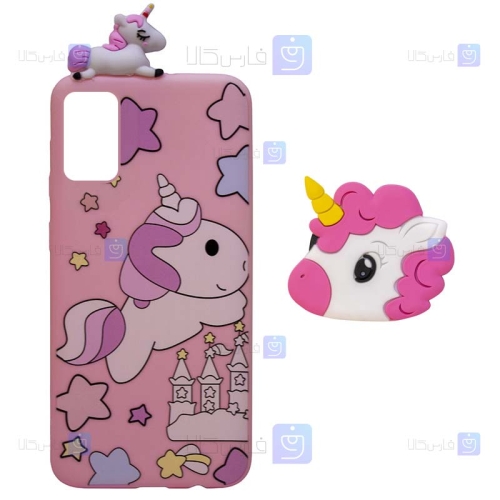 قاب طرح دار دخترانه گوشی Xiaomi Poco M3 مدل Unicorn